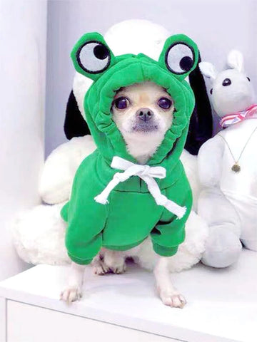 Cute Frog Dog Hoodie 🐸🐶
