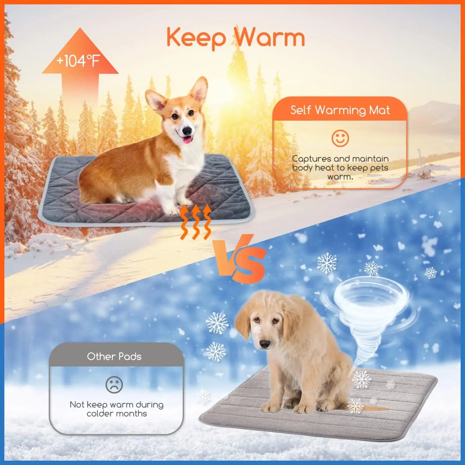 Self-Heating Pet Pad