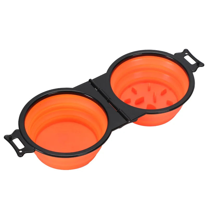 2-in-1 Foldable Pet Travel Bowl – Food & Water 🐾💧
