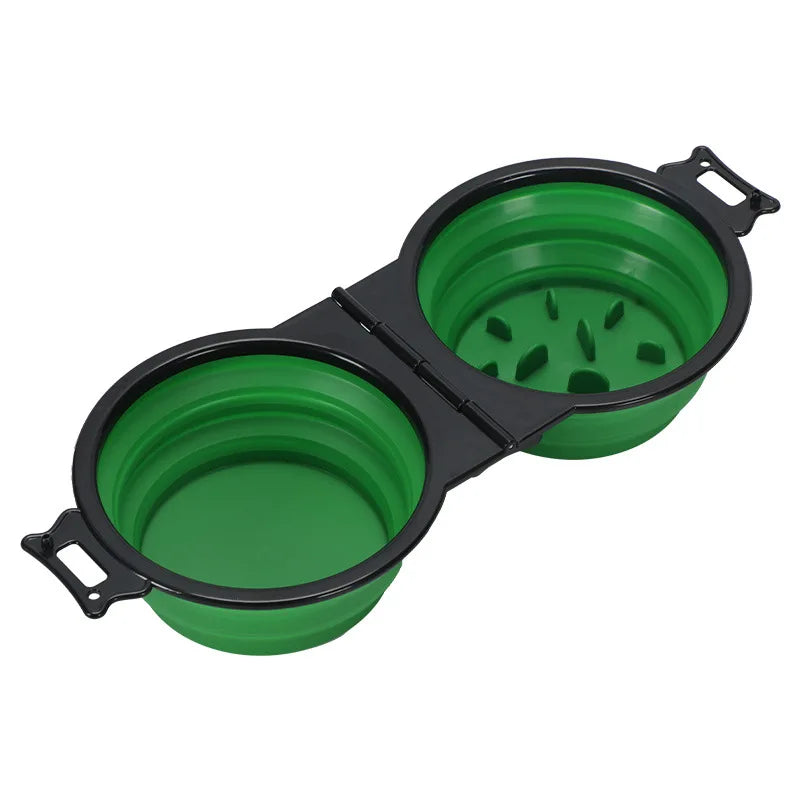 2-in-1 Foldable Pet Travel Bowl – Food & Water 🐾💧