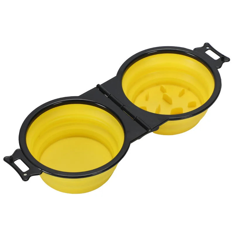 2-in-1 Foldable Pet Travel Bowl – Food & Water 🐾💧