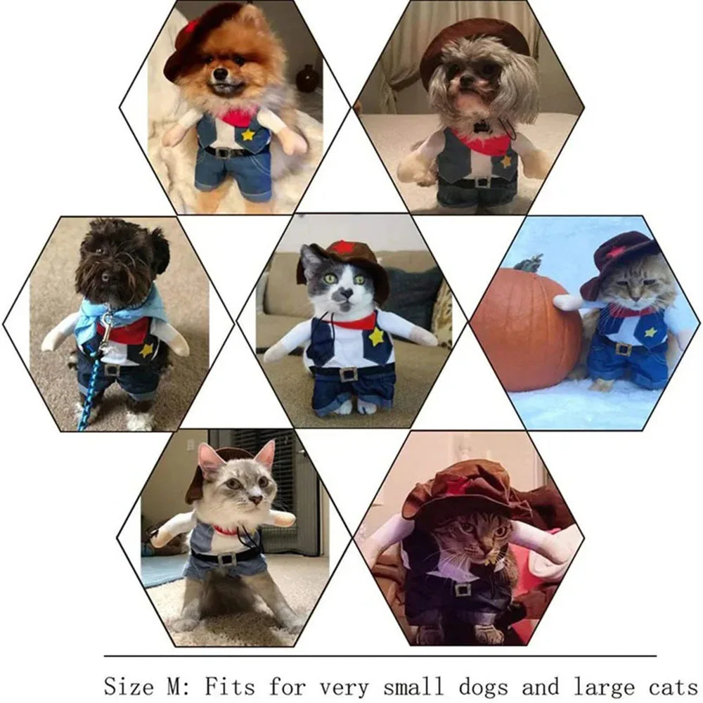Funny Cowboy Pet Costume 👍