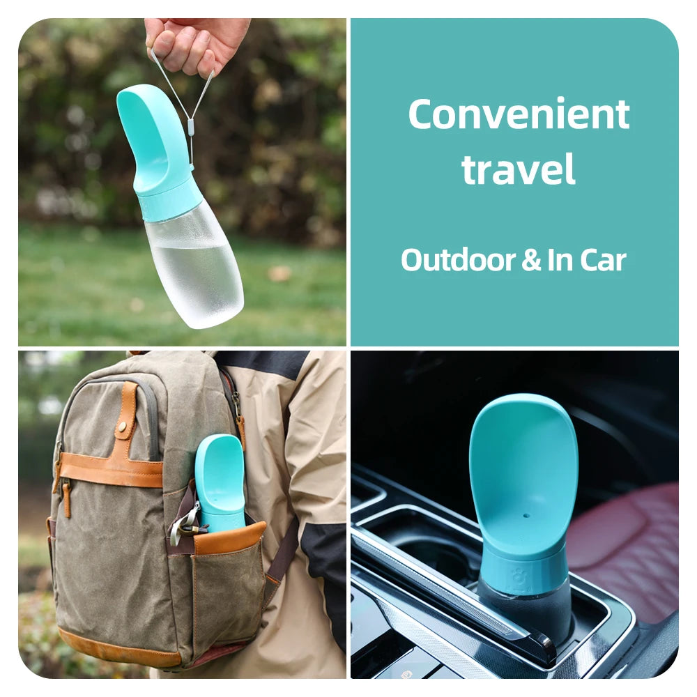 500ml Portable Pet Water Bottle with Drinking Bowl 🐶💧