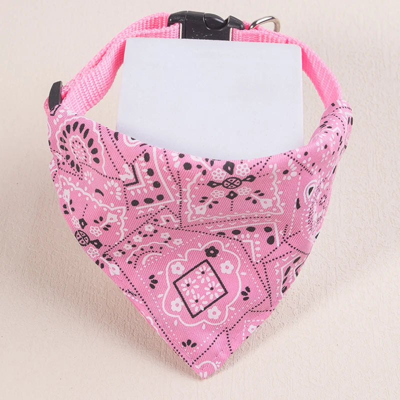 Adjustable Pet Bandana Collar – Cute & Stylish 🐶🐱