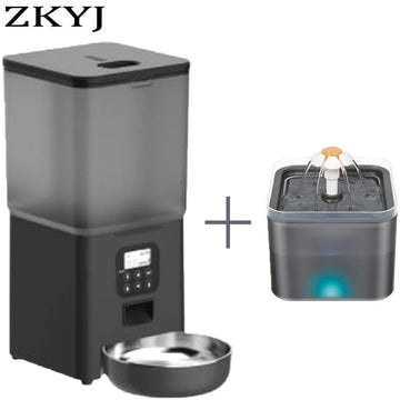 Smart 6L Automatic Pet Feeder – WiFi Controlled for Dogs & Cats
