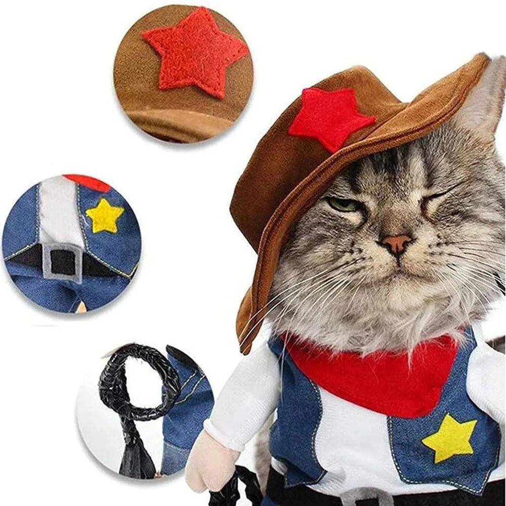 Funny Cowboy Pet Costume 👍