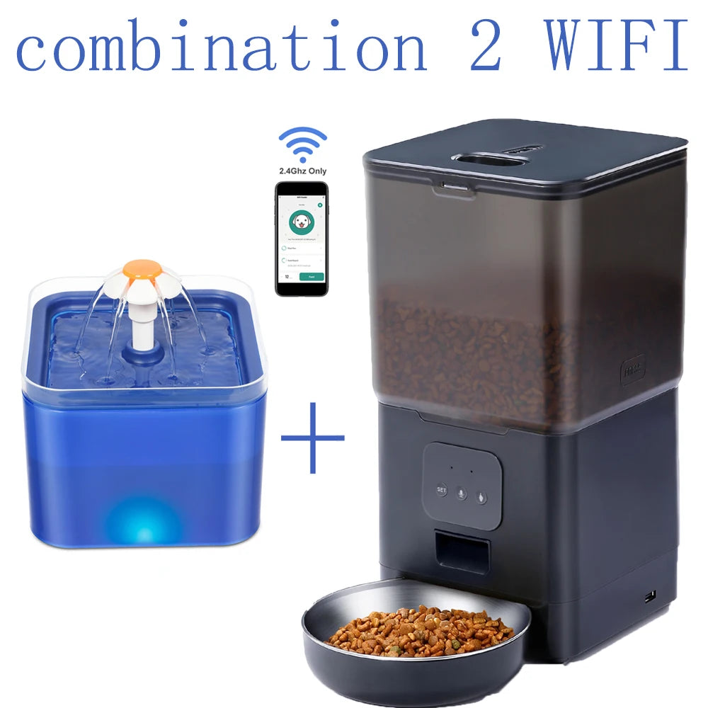 Smart 6L Automatic Pet Feeder – WiFi Controlled for Dogs & Cats
