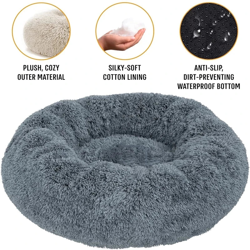 Super Soft Plush Round Pet Bed