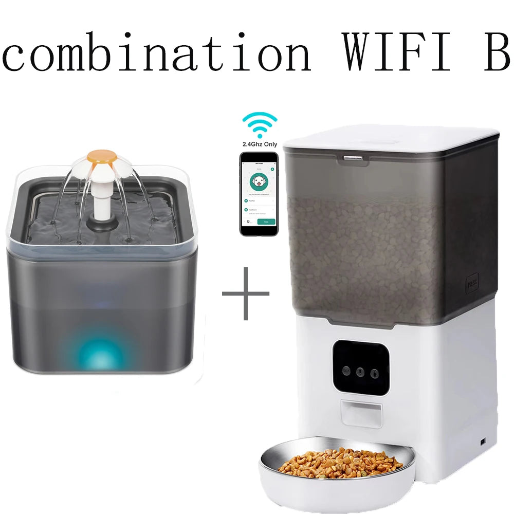 Smart 6L Automatic Pet Feeder – WiFi Controlled for Dogs & Cats