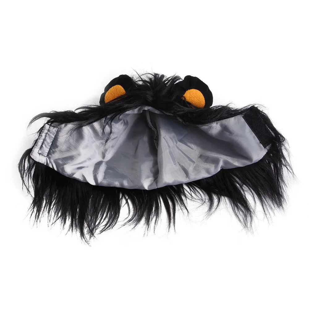 Lion Mane Pet Costume Hat – Cat & Puppy Cosplay