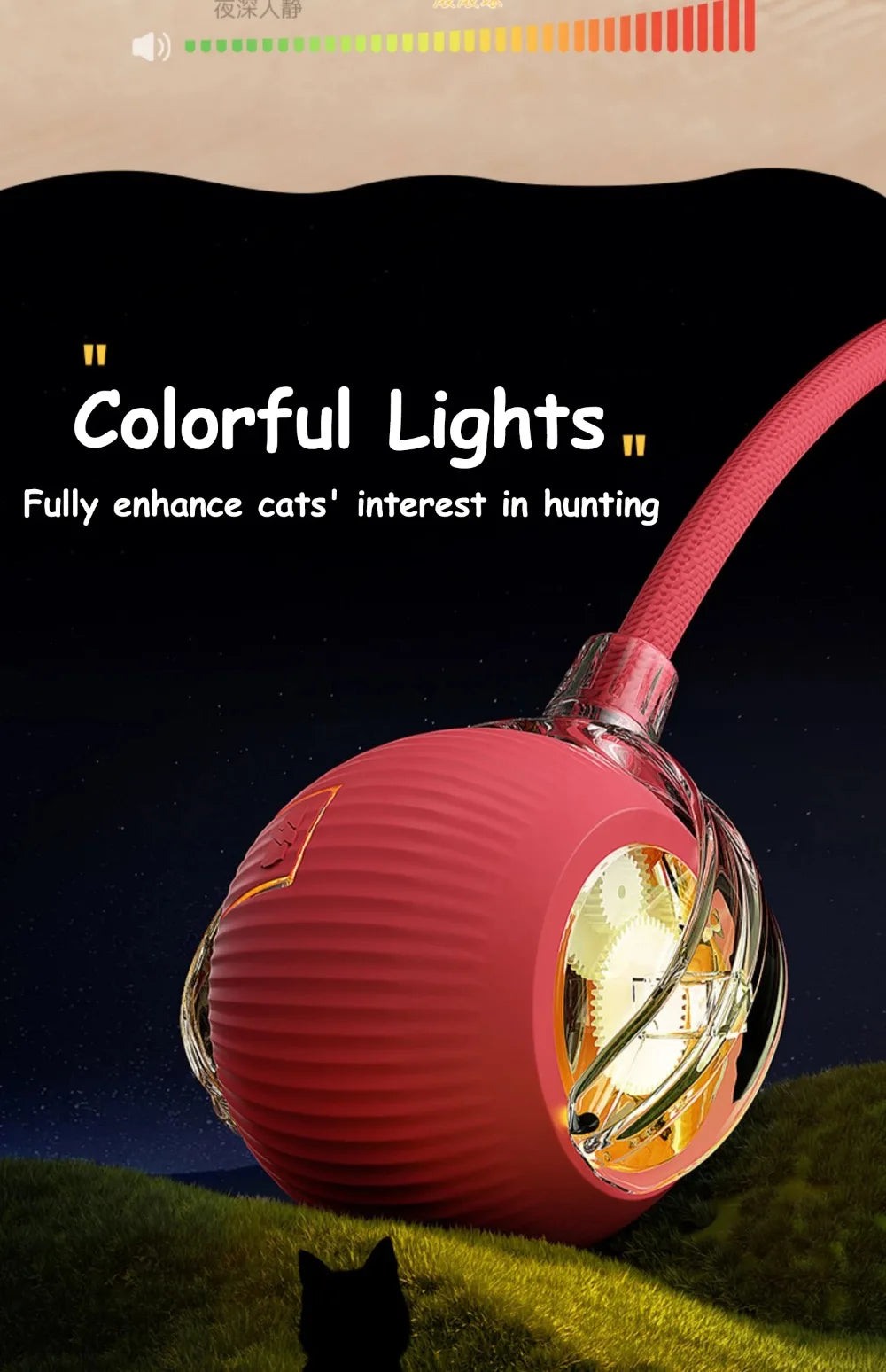 Automatic Interactive Cat Toy Ball