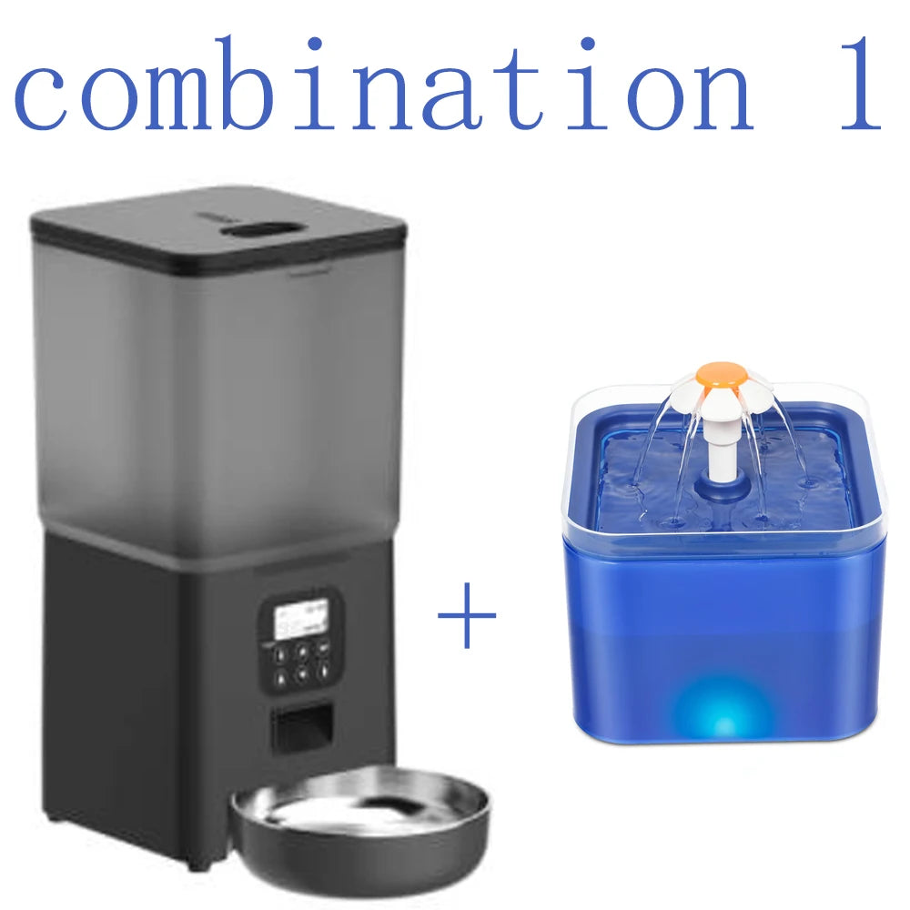 Smart 6L Automatic Pet Feeder – WiFi Controlled for Dogs & Cats