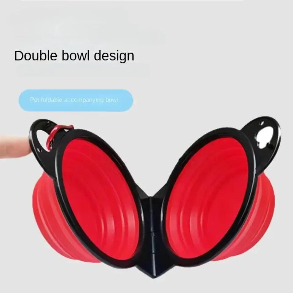 2-in-1 Foldable Pet Travel Bowl – Food & Water 🐾💧