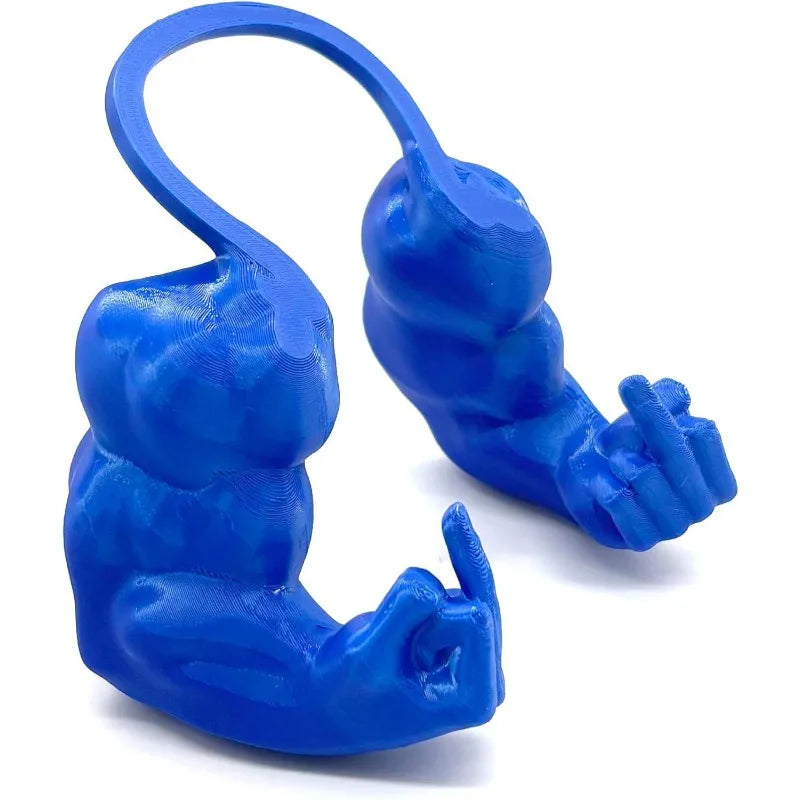 Funny Muscle Arm Cat Toy – Green Strong Man Design 💪😹