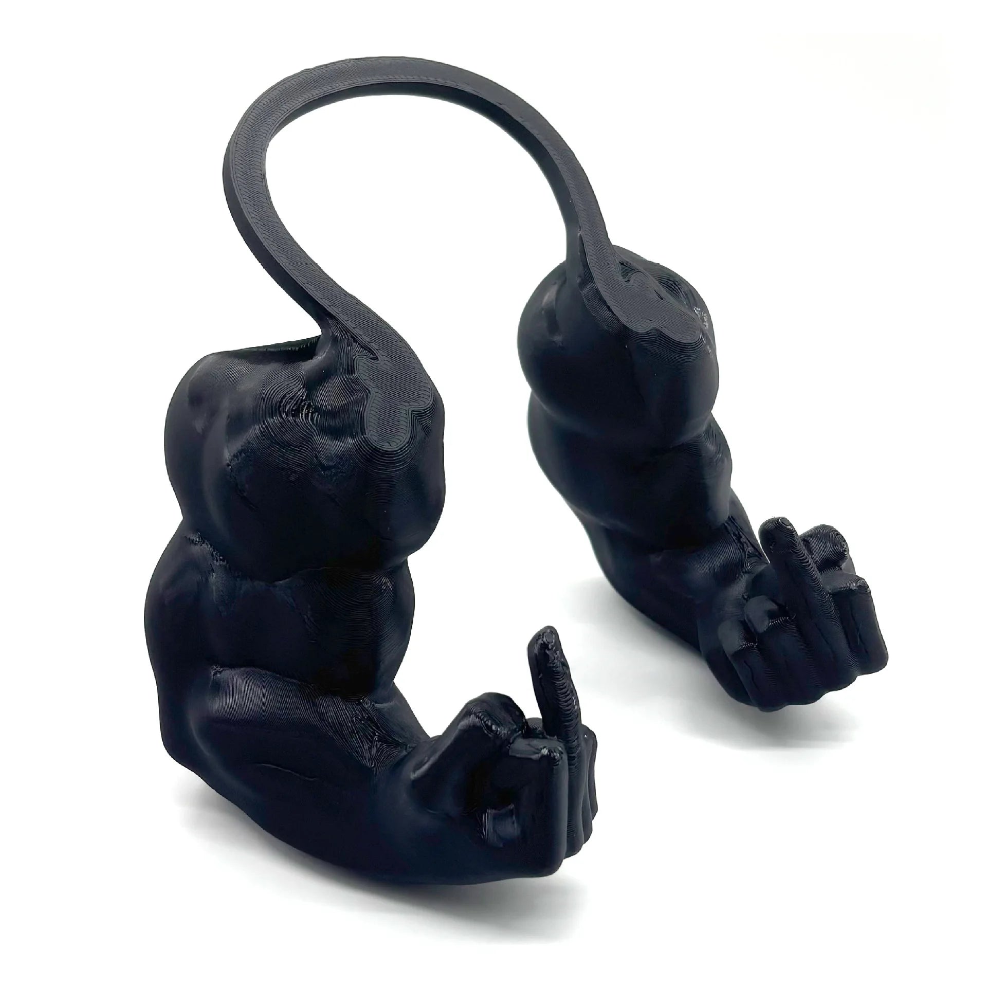Funny Muscle Arm Cat Toy – Green Strong Man Design 💪😹