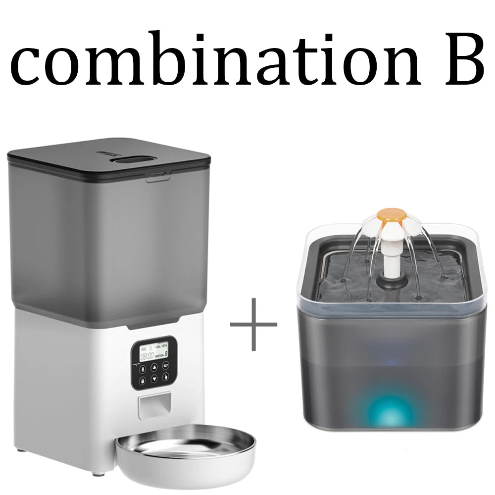 Smart 6L Automatic Pet Feeder – WiFi Controlled for Dogs & Cats