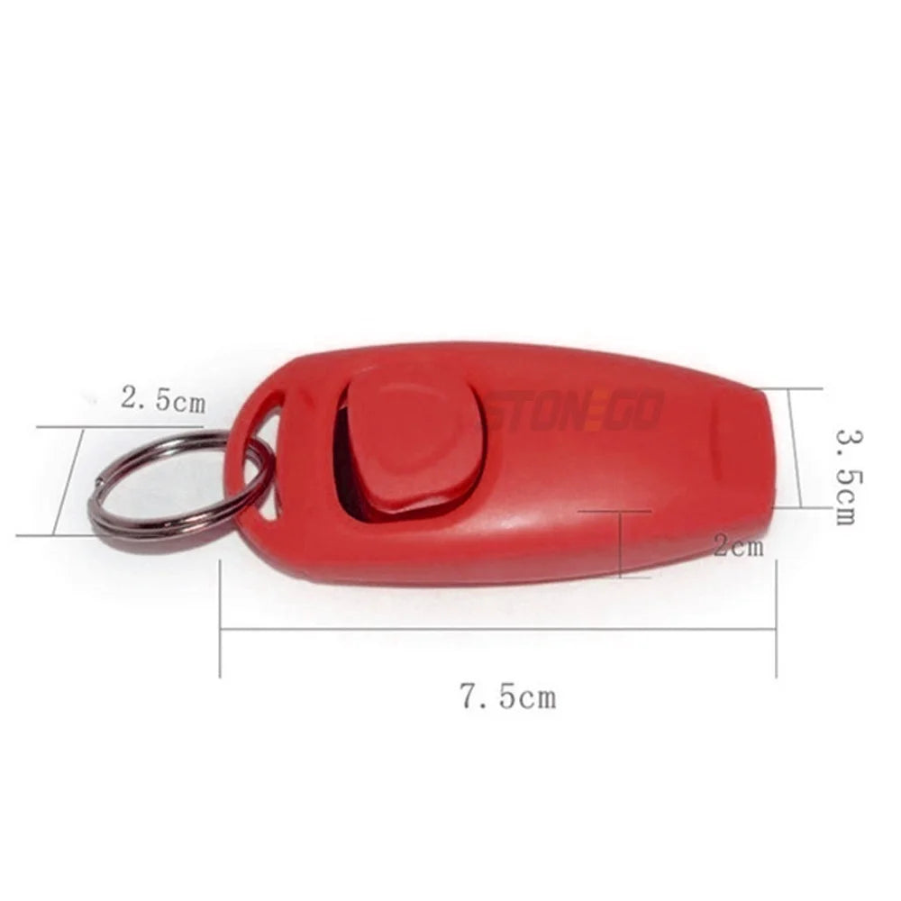 2-in-1 Dog Training Clicker & Whistle with Keyring 🐕🔔