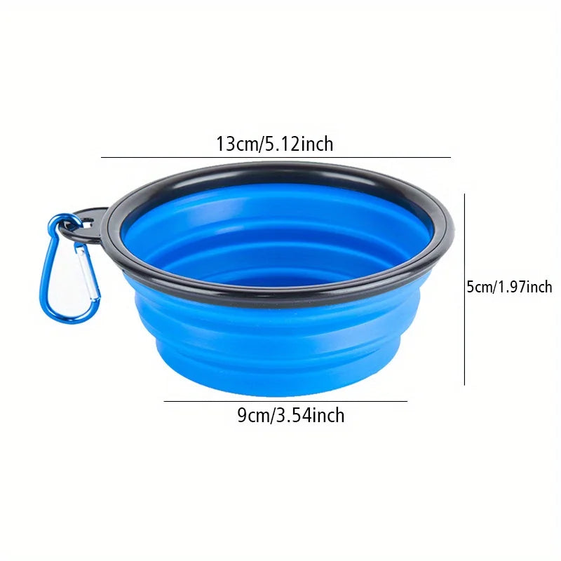 Foldable Dog Travel Bowl – Portable Food & Water Dish