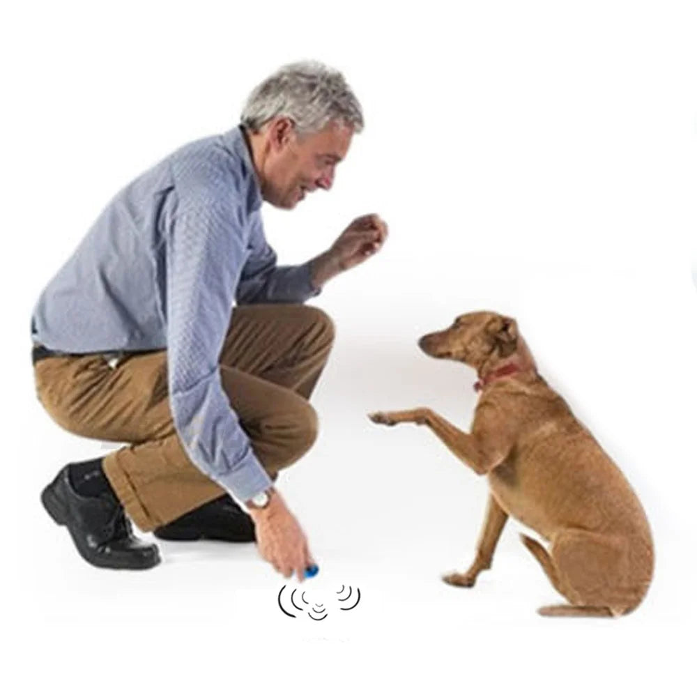 2-in-1 Dog Training Clicker & Whistle with Keyring 🐕🔔