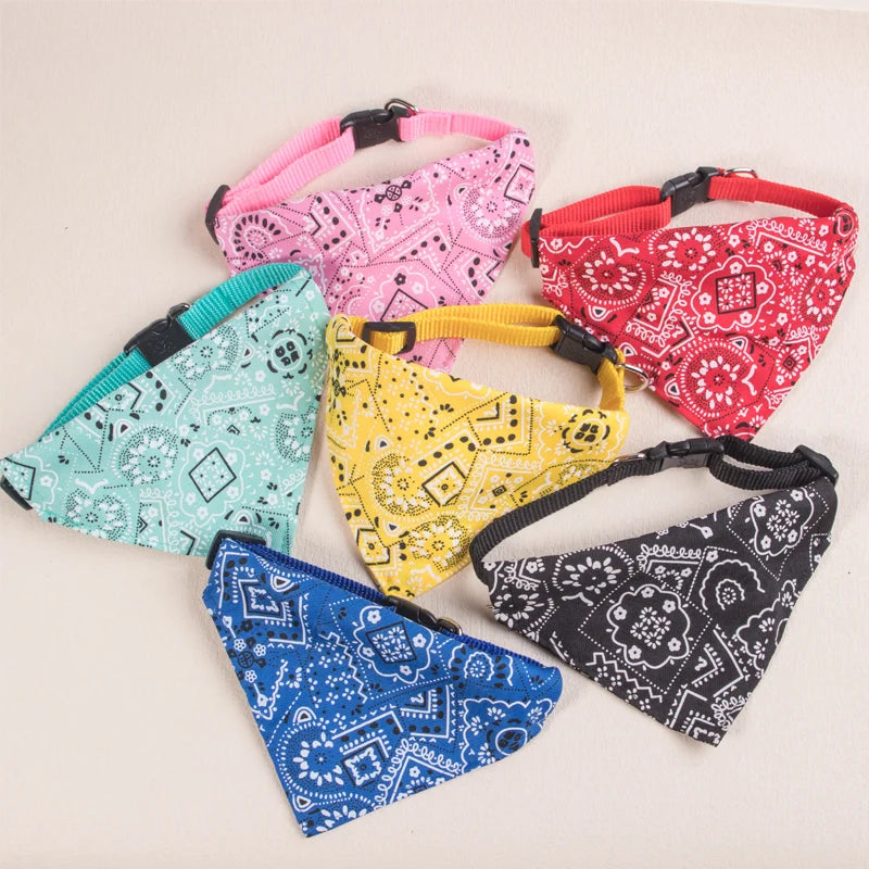 Adjustable Pet Bandana Collar – Cute & Stylish 🐶🐱