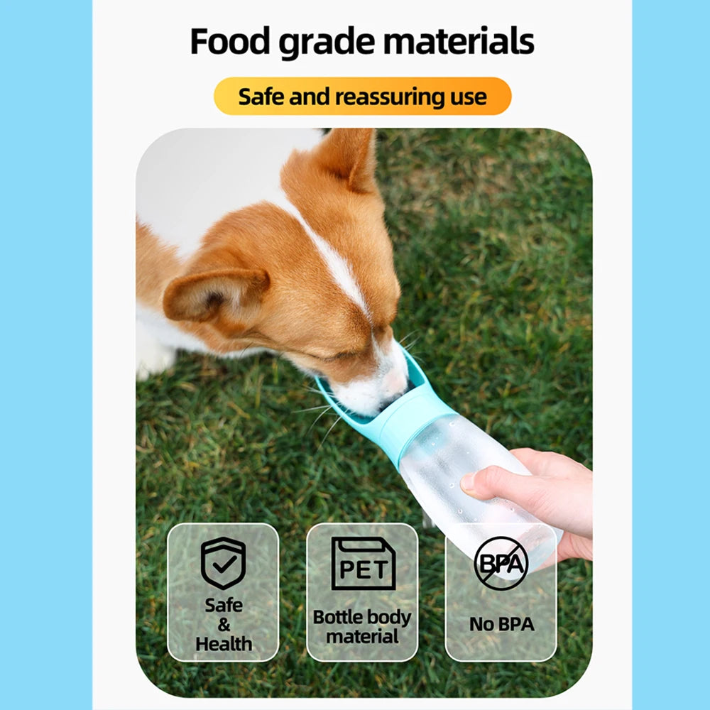 500ml Portable Pet Water Bottle with Drinking Bowl 🐶💧