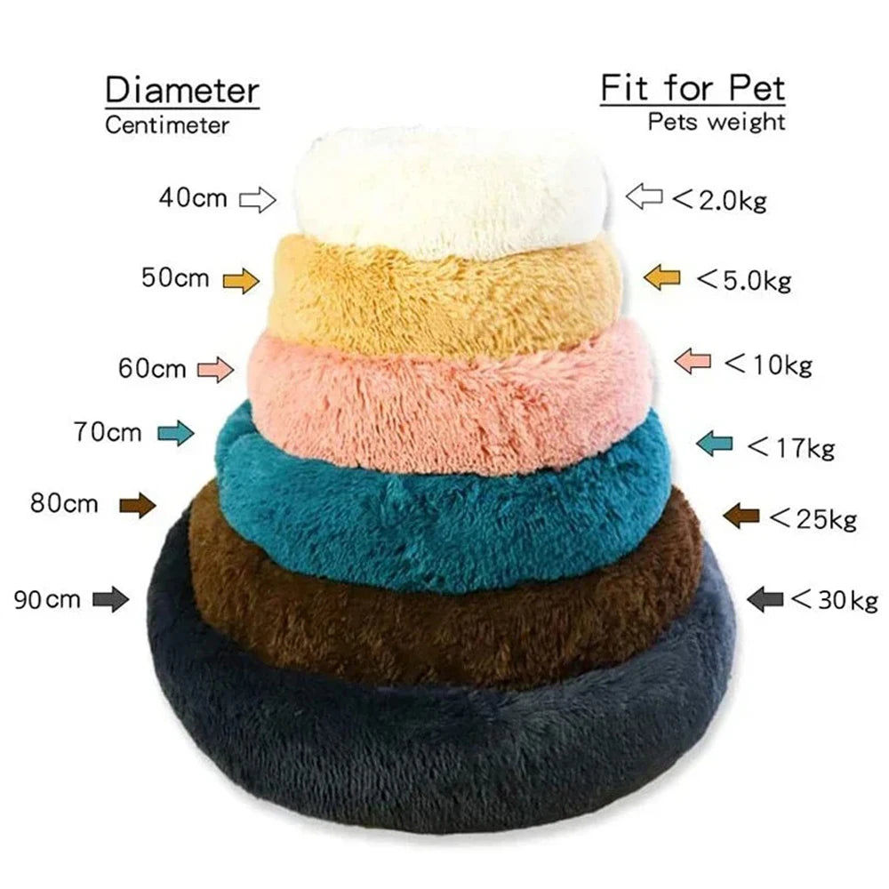 Super Soft Plush Round Pet Bed