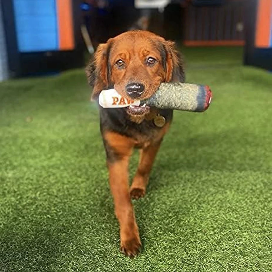 Funny Cigar Plush Squeaky Dog Toy – Chew & Play 🐶💨