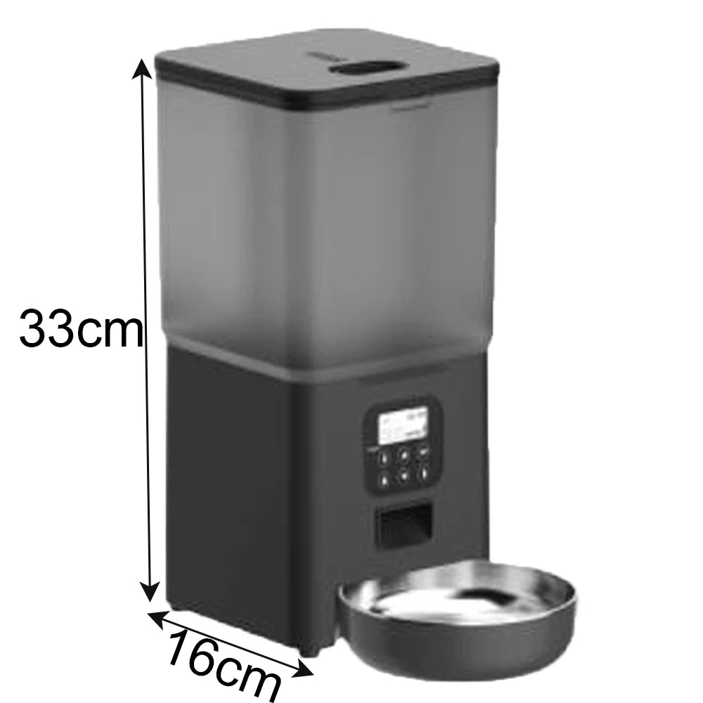 Smart 6L Automatic Pet Feeder – WiFi Controlled for Dogs & Cats