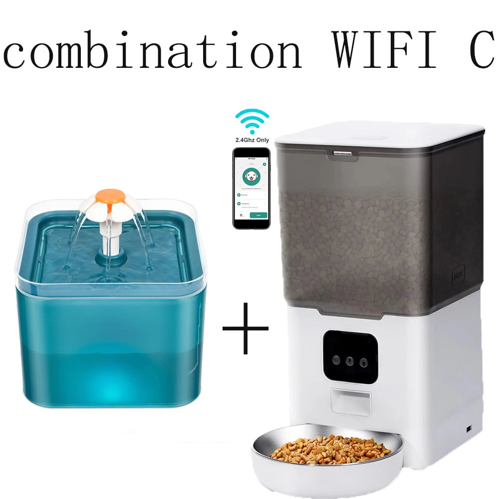 Smart 6L Automatic Pet Feeder – WiFi Controlled for Dogs & Cats