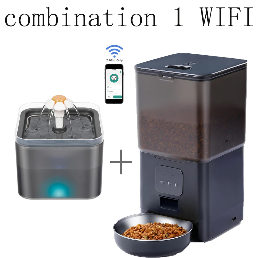 Smart 6L Automatic Pet Feeder – WiFi Controlled for Dogs & Cats