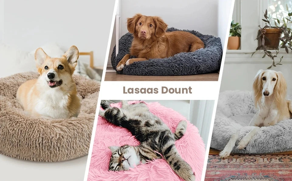Super Soft Plush Round Pet Bed