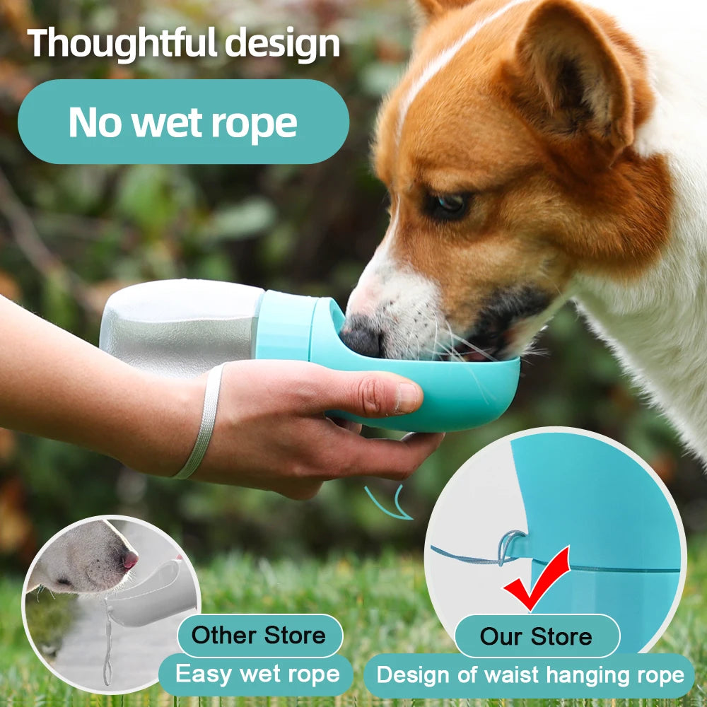 500ml Portable Pet Water Bottle with Drinking Bowl 🐶💧