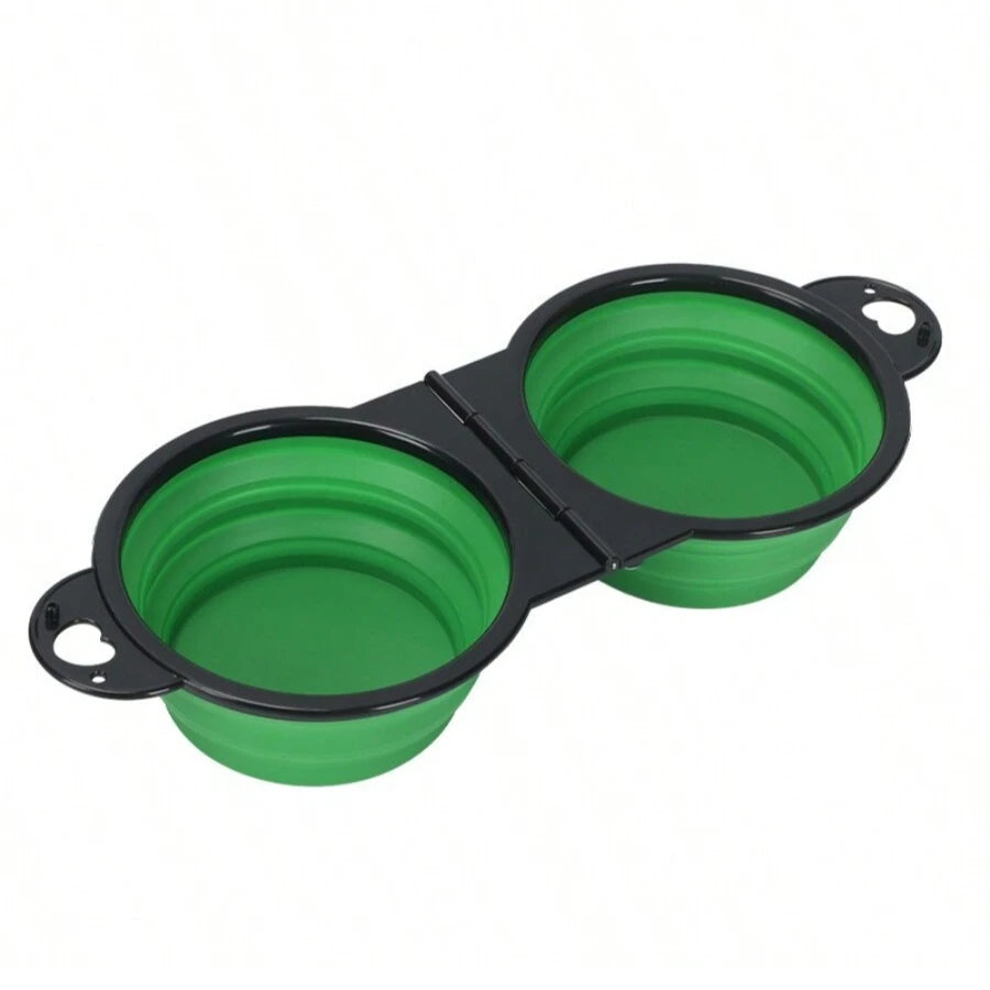 2-in-1 Foldable Pet Travel Bowl – Food & Water 🐾💧