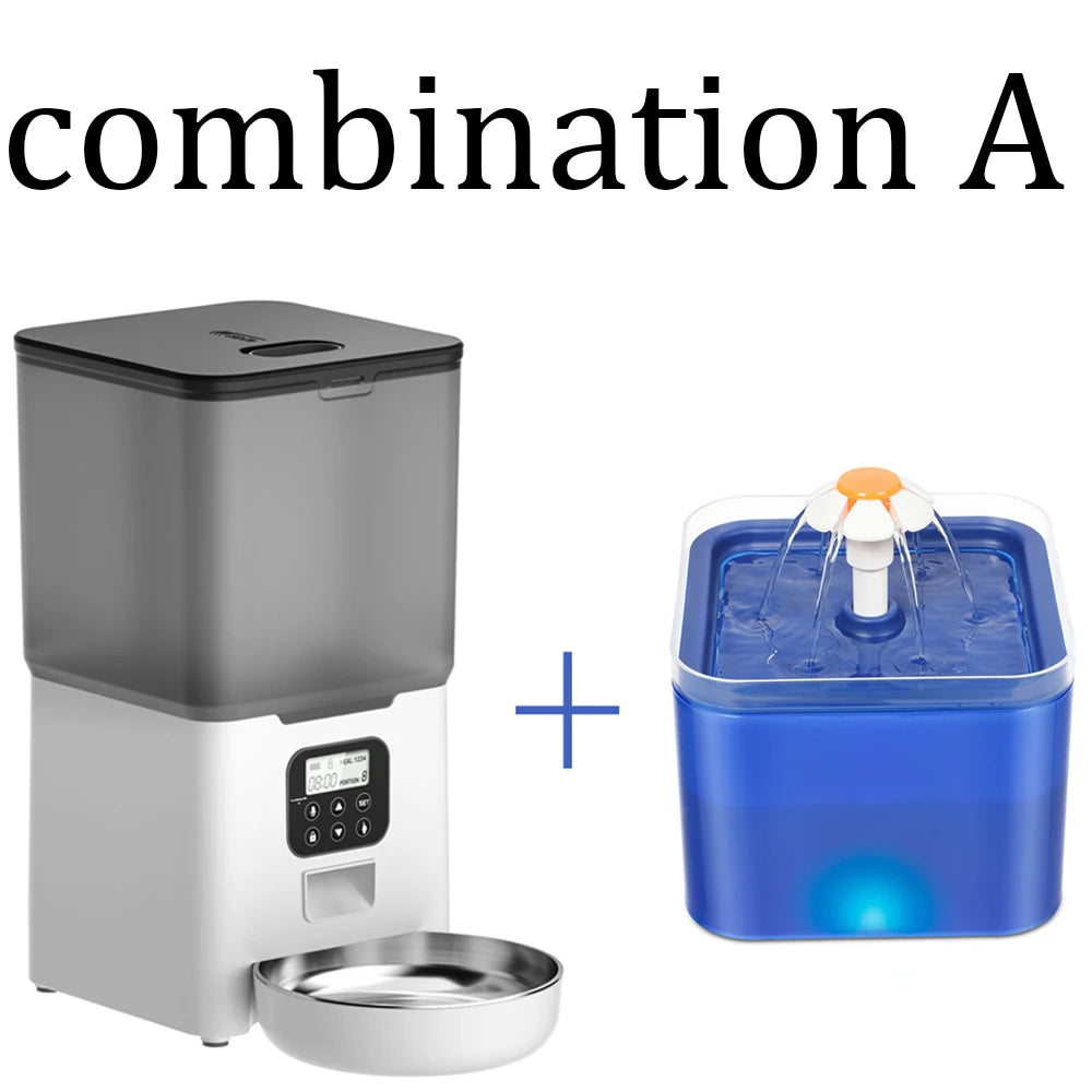 Smart 6L Automatic Pet Feeder – WiFi Controlled for Dogs & Cats