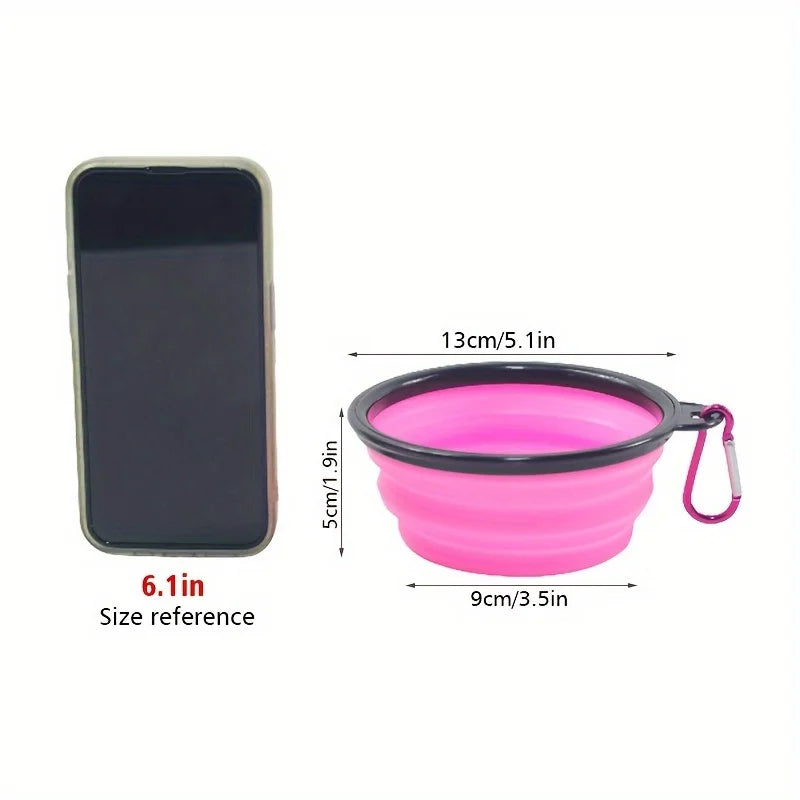 Foldable Dog Travel Bowl – Portable Food & Water Dish