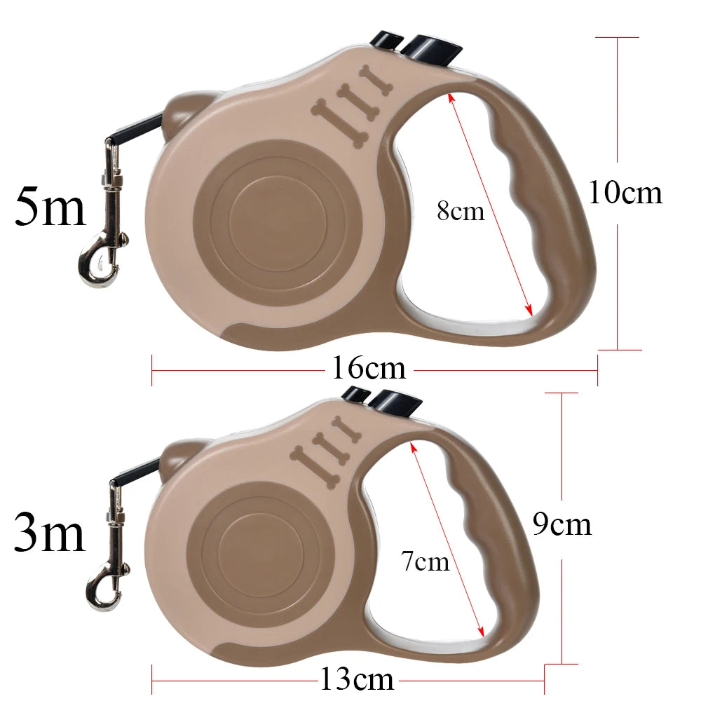 Automatic Retractable Dog Leash – 3m / 5m Strong Nylon 🐕‍🦺