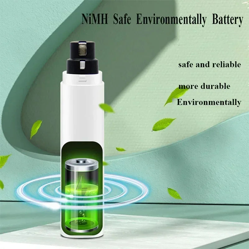 👉 Electric Pet Nail Grinder with LED Light
