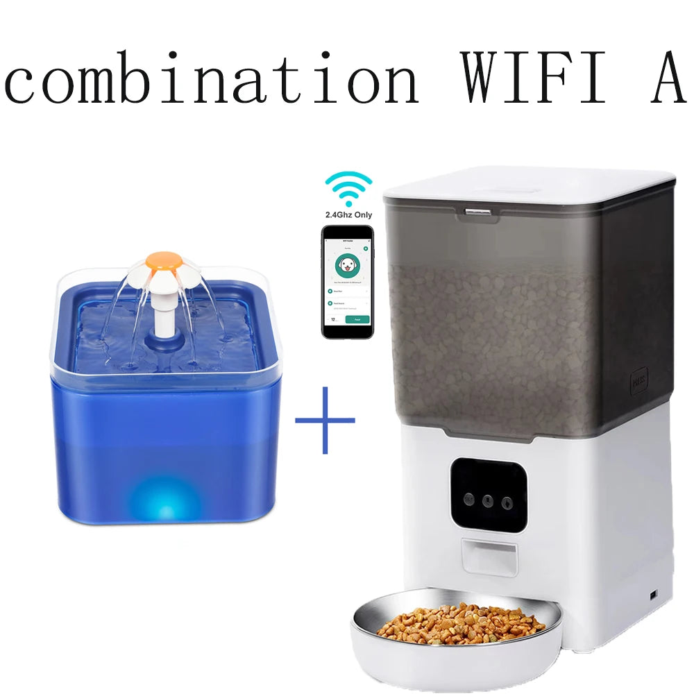 Smart 6L Automatic Pet Feeder – WiFi Controlled for Dogs & Cats