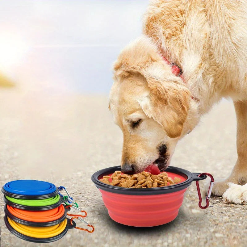 Foldable Dog Travel Bowl – Portable Food & Water Dish