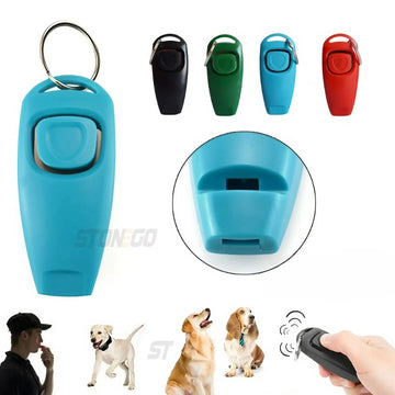 2-in-1 Dog Training Clicker & Whistle with Keyring 🐕🔔