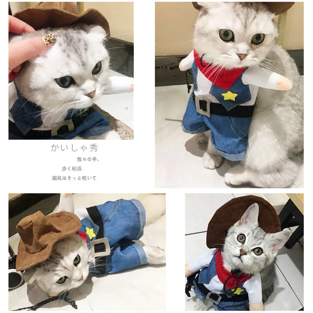 Funny Cowboy Pet Costume 👍