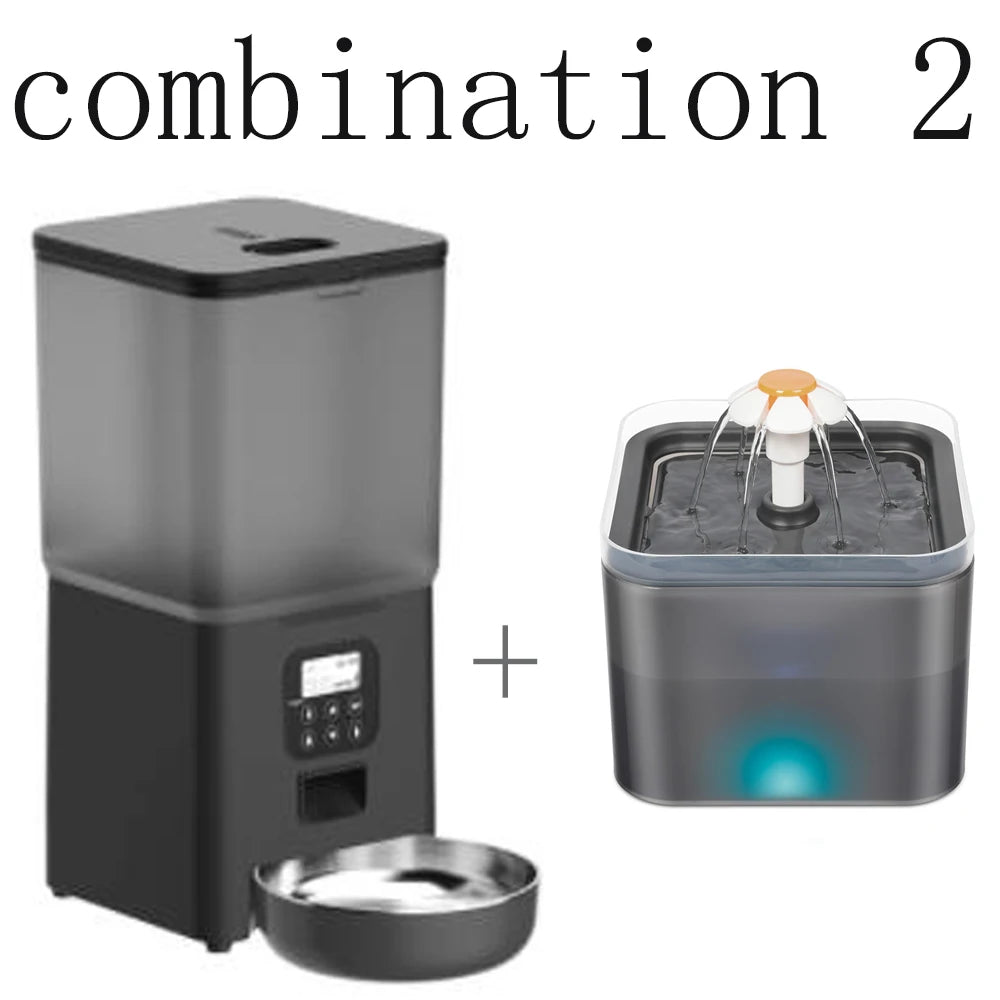 Smart 6L Automatic Pet Feeder – WiFi Controlled for Dogs & Cats