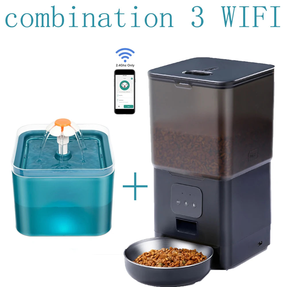 Smart 6L Automatic Pet Feeder – WiFi Controlled for Dogs & Cats