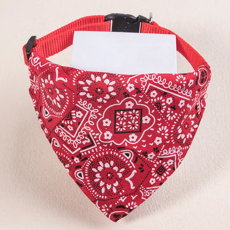 Adjustable Pet Bandana Collar – Cute & Stylish 🐶🐱