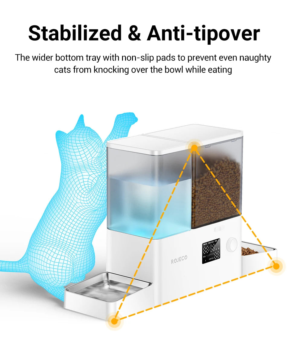 ROJECO Smart Pet Feeder – WiFi Control