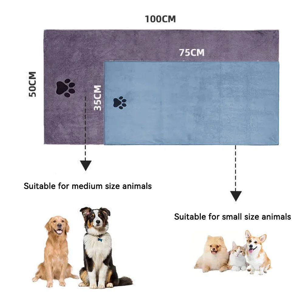 Super Absorbent Pet Grooming Towel ✨🛁